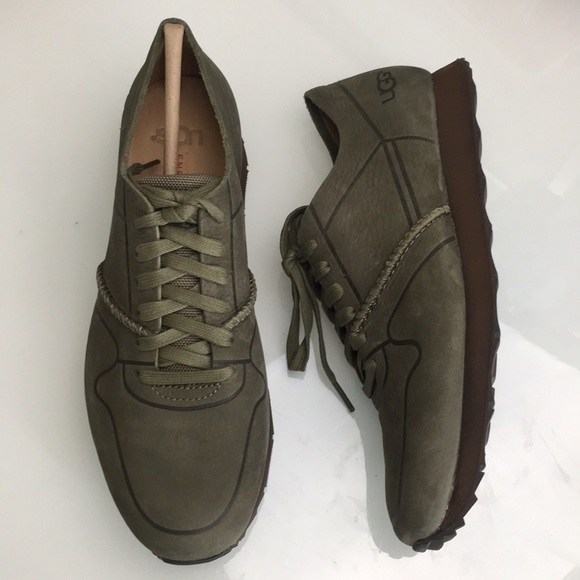 Ugg Trigo Unlined Moss Green Mens Sneakers New - Picture 2 of 8